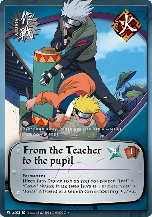 From the Teacher to the pupil