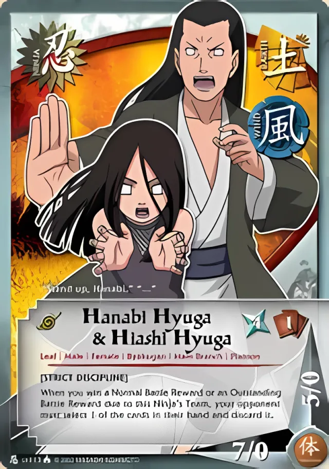 Hanabi Hyuga & Hiashi Hyuga