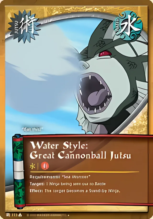 Water Style: Great Cannonball Jutsu