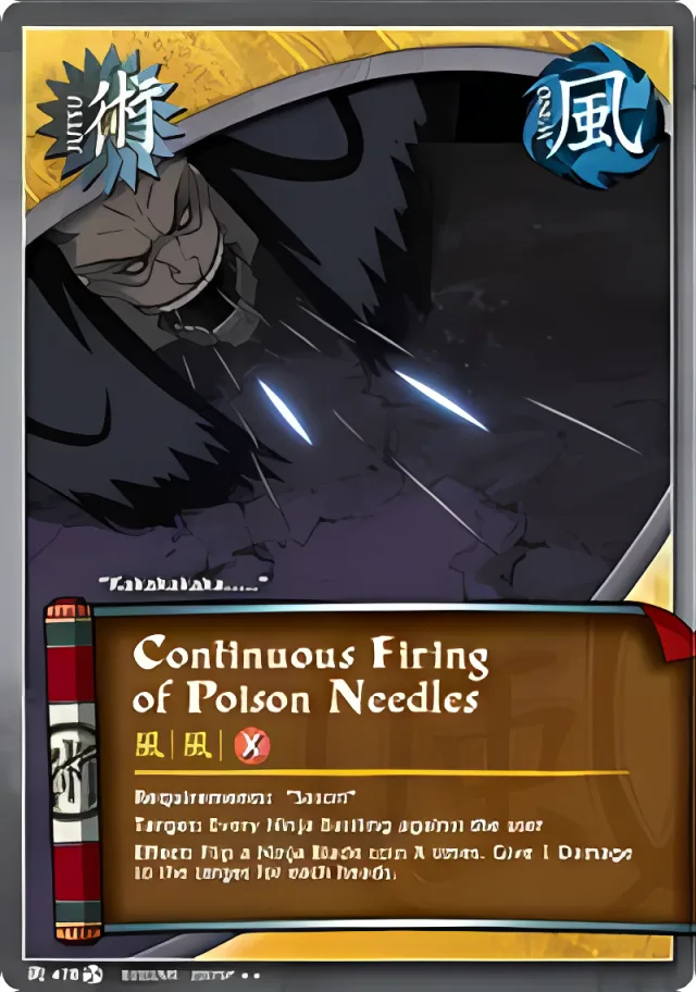 Continuous Firing of Poison Needles