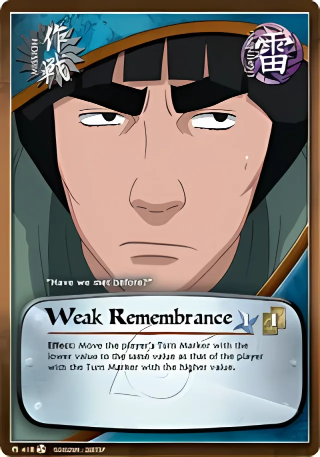 Weak Remembrance?