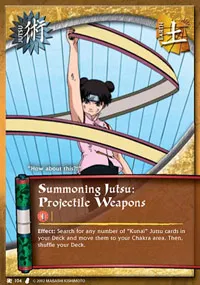 Summoning Jutsu: Projectile Weapons