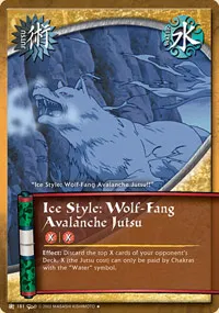 Ice Style: Wolf-Fang Avalanche Jutsu
