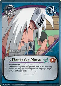 3 Don'ts for Ninjas