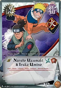 Naruto Uzumaki and Iruka Umino