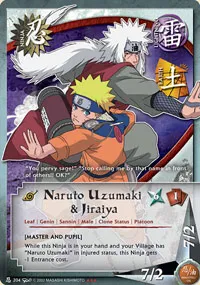 Naruto Uzumaki and Jiraiya